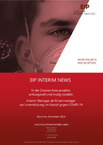 Interim Manager: Der Krisenmanager zur Unterstützung im Kampf gegen COVID-19