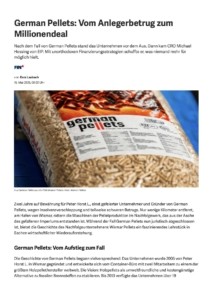 German Pellets: Vom Anlegerbetrug zum Millionendeal