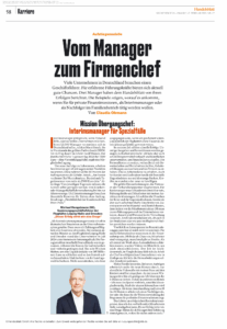 Vom Manager zum Firmenchef